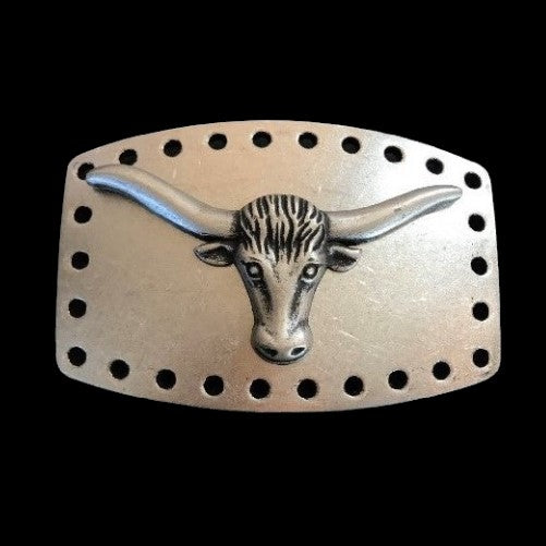 Big Longhorns Western Bull Cow Farm Rancher Belt Buckle