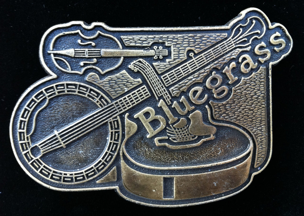 Bluegrass Jazz Banjo Guitar Music Belt Buckle Buckles