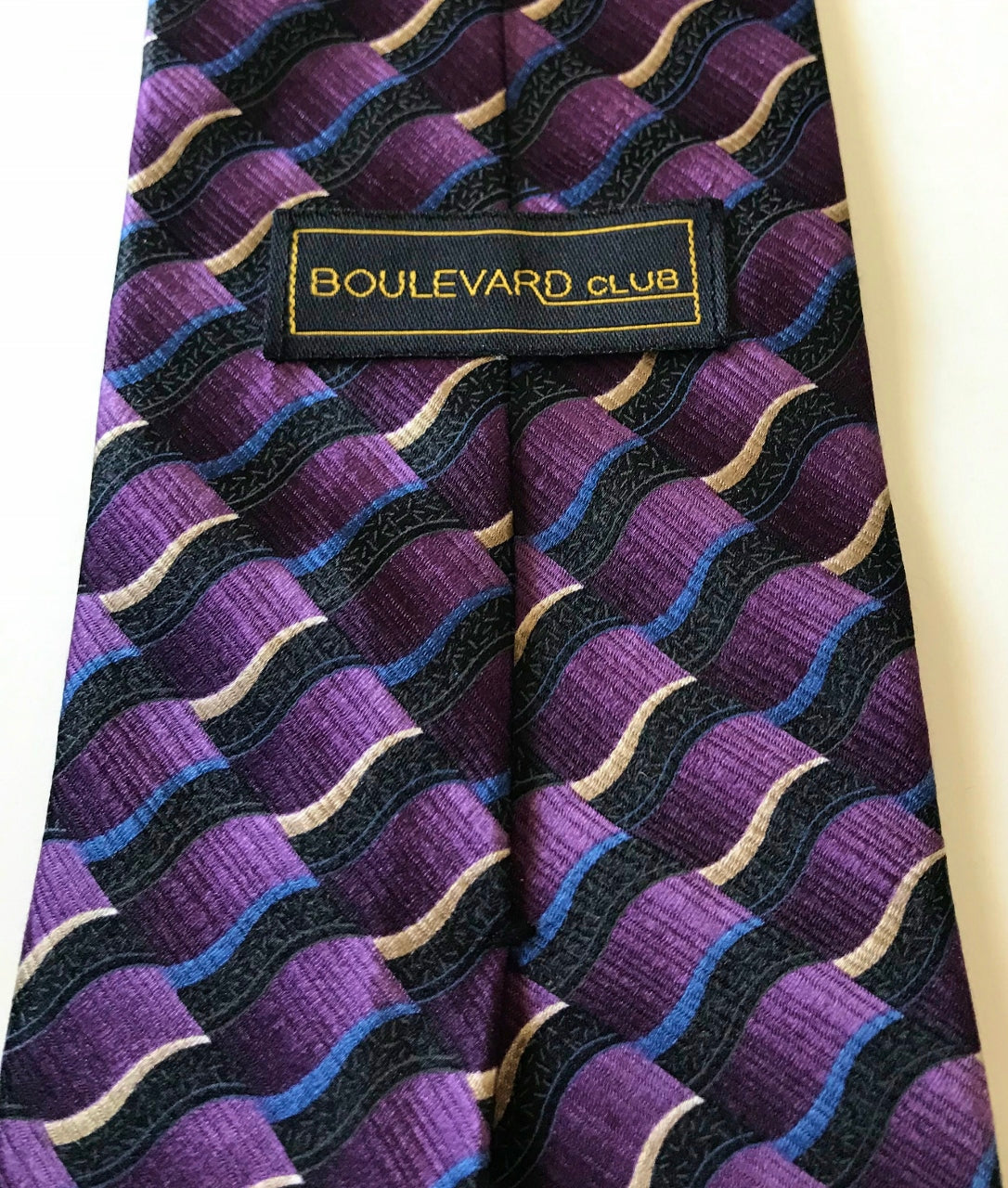 Boulevard Club Design chic 100% soie mode hommes cravate cravates