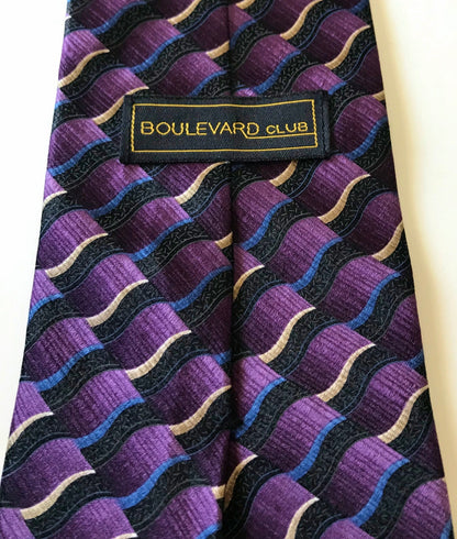 Boulevard Club Design chic 100% soie mode hommes cravate cravates