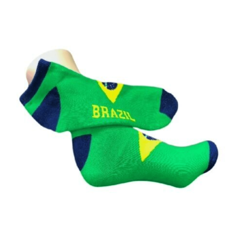 Brasil Brasil Moda Calcetines tobilleros unisex Corte bajo Equipo Casual Deporte Algodón