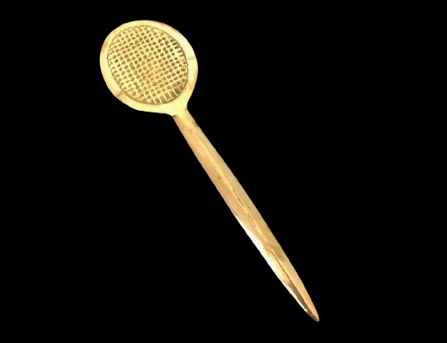 Brass Tennis Players Rackets Balls Letter Openers Gifts