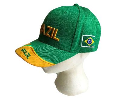 Brazil Brasil World Cup Soccer Player Baseball Hat Cap