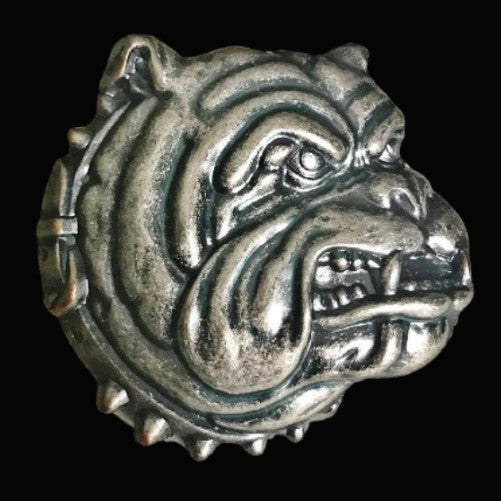 Bulldog Dog Spike Collar Pet Animal Belt Buckle