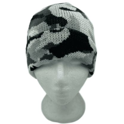 Bonnet camouflage en tricot uni pour femme, bonnet de Ski, manchette, solide, chaud, mode hiver