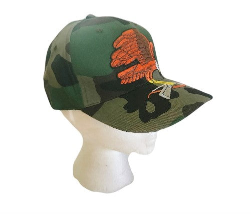 CAMOUFLAGE HUNTERS CAP HAT ARMY EAGLE DEER MOOSE BOW HUNTING FATIGUES CAPS