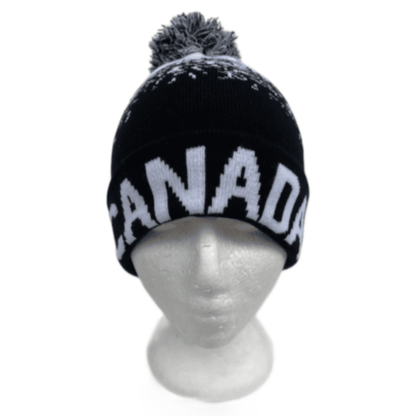 Gorro de lana de Canadá, gorro de esquí de punto liso, gorro de invierno sólido y cálido para mujer