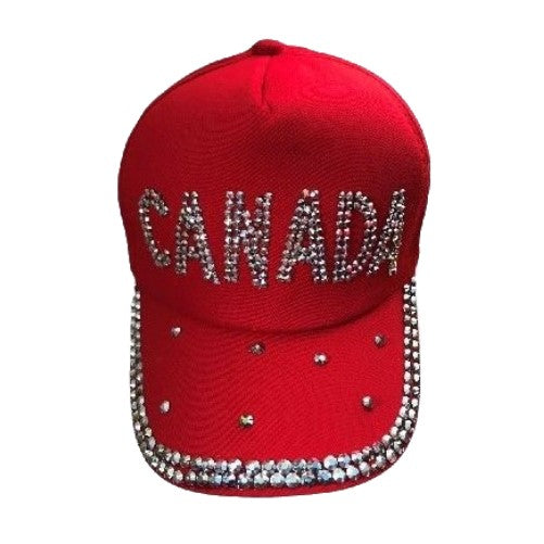 Canada Bling Rhinestone Women's Baseball Cap Outdoor Sun Hat