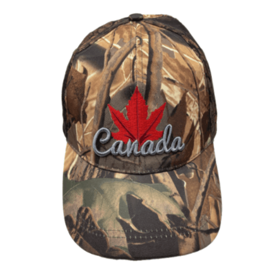 Canada Camouflage Baseball Hat Cap Red Mapleleaf