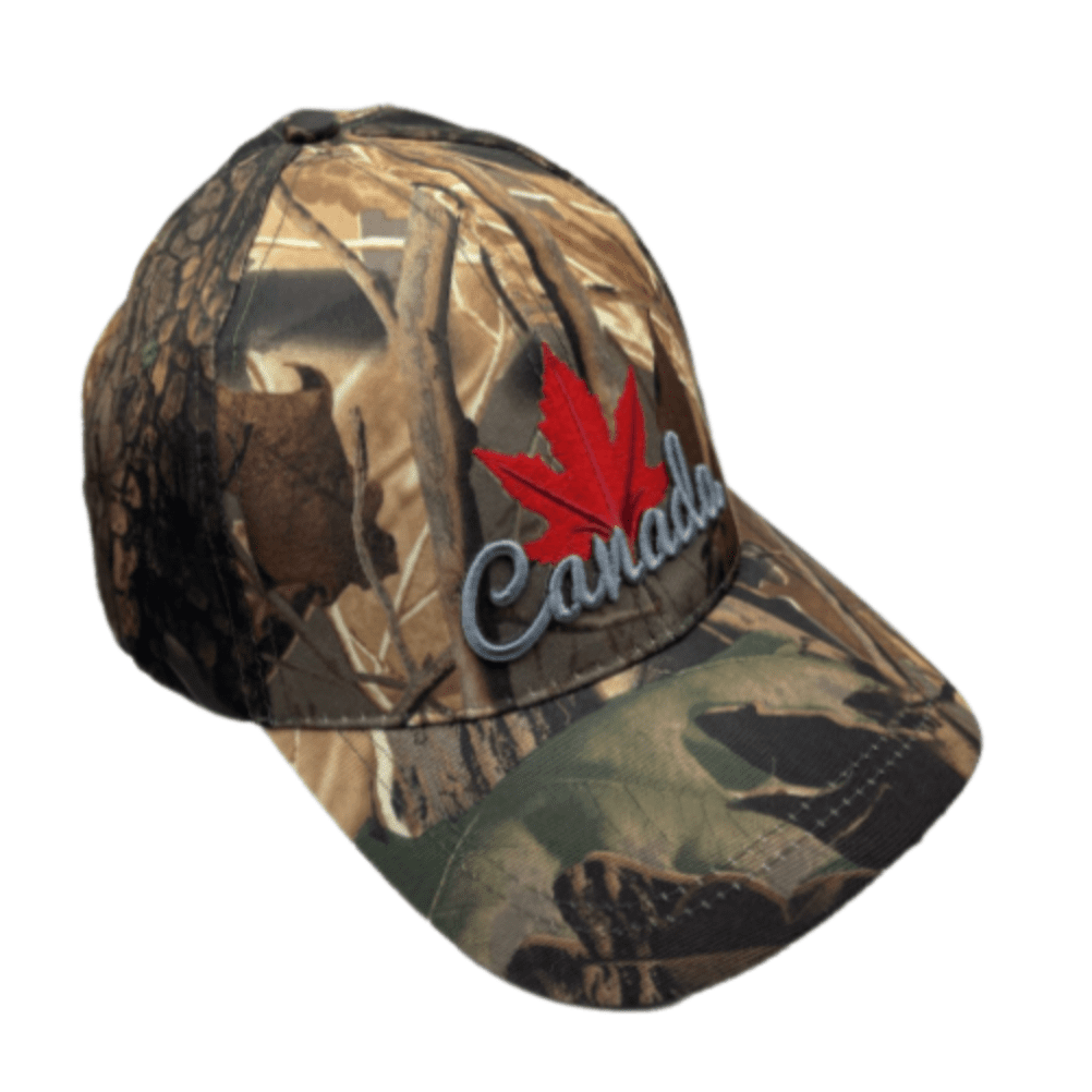 Canada Camouflage Baseball Hat Cap Red Mapleleaf