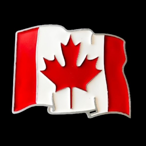 Canada Canadian Maple Leaf Flag Belt Buckle