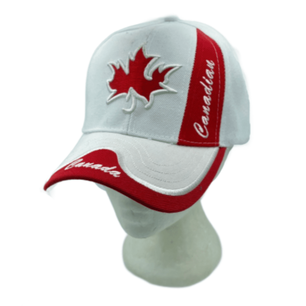 Canadá Gorra de béisbol bordada canadiense Sombrero internacional Talla única