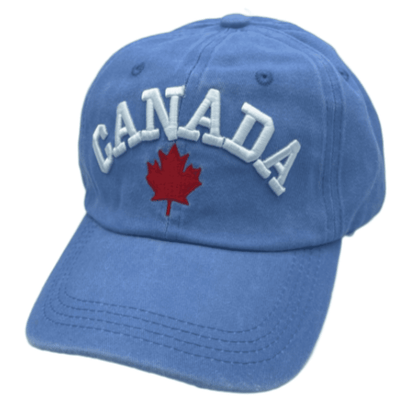 Canadá Gorra de béisbol bordada canadiense Sombrero internacional Talla única