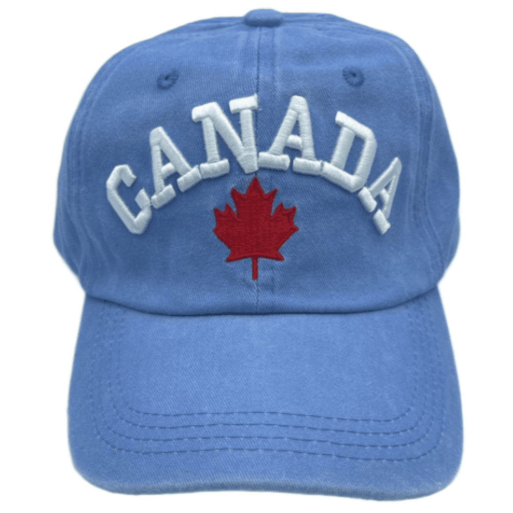 Canada Casquette de baseball brodée canadienne Chapeau international Taille unique