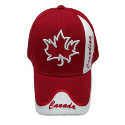 Canada Casquette de baseball brodée canadienne Chapeau international Taille unique