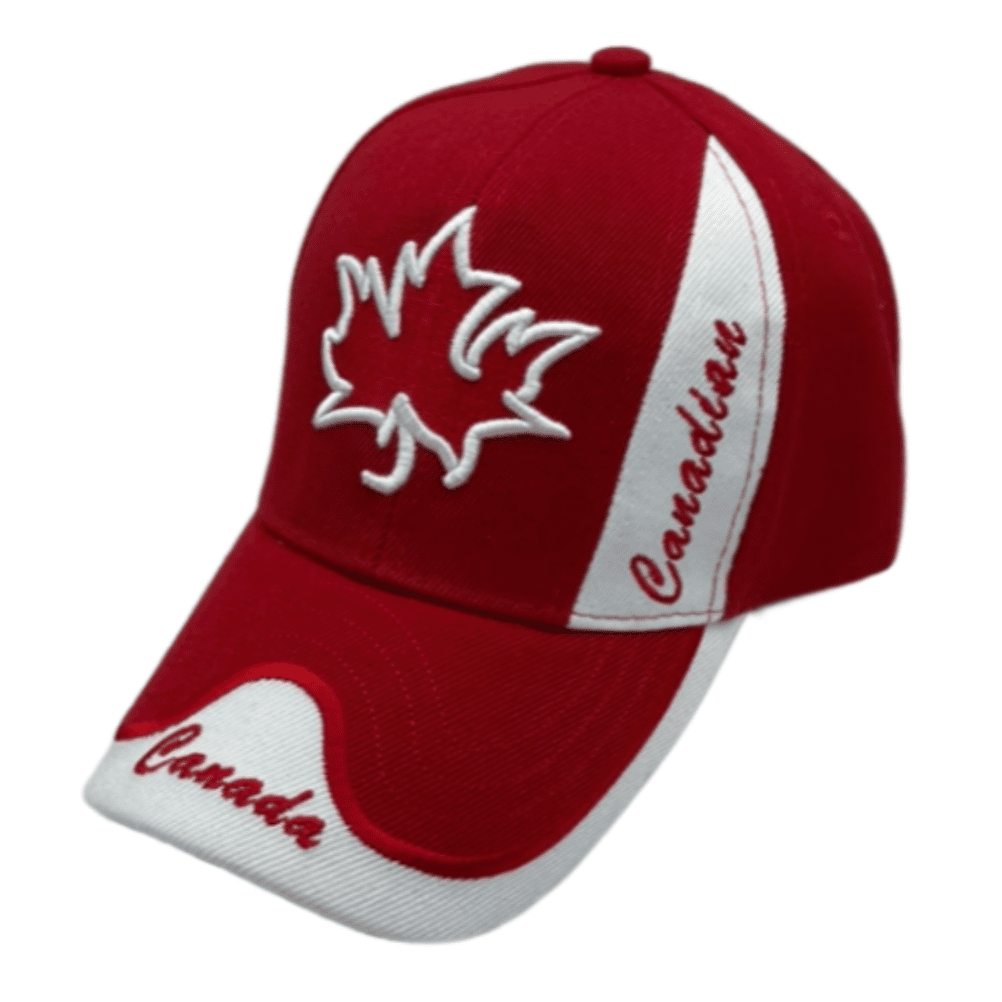 Canadá Gorra de béisbol bordada canadiense Sombrero internacional Talla única