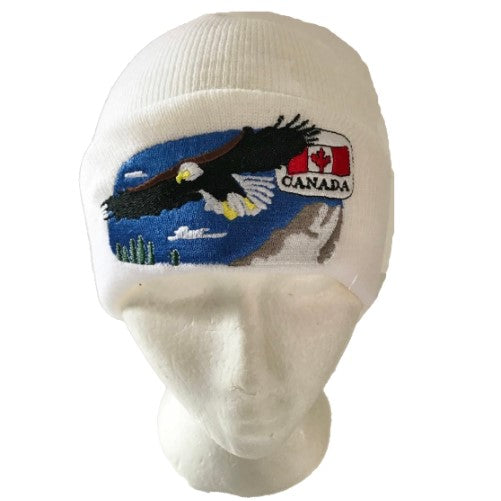 CANADA CANADIAN FLAG MAPLE LEAF FLYING EAGLE UNISEX SKI HAT BEANIE TOQUE TUQUE