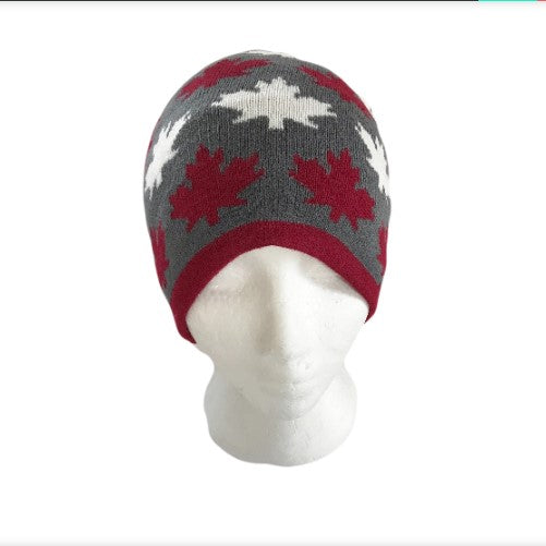 Canada Canadian Flag Mapleleafs Gray Unisex Ski Hat Beanie Hats