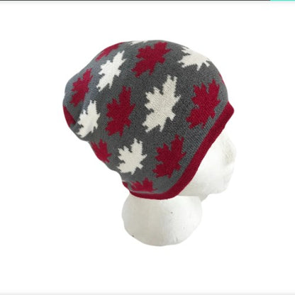 Canada Drapeau Canadien Mapleleafs Gris Unisexe Ski Chapeau Bonnet Chapeaux