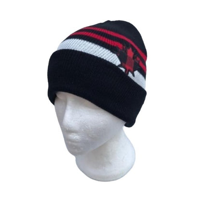 Canadá Bandera Canadiense Rojo Cuadros Hoja de Arce Unisex Gorro de Esquí Gorro Sombreros Chapeau