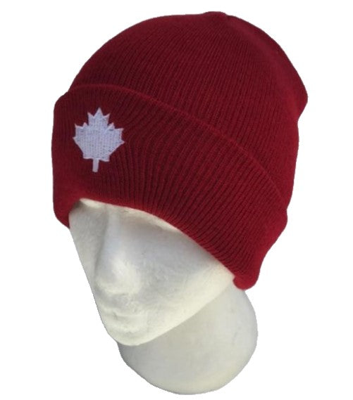 Canada Canadian Flag White Maple Leaf Red Unisex Ski Hat Beanie Hats Chapeau