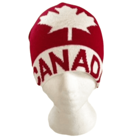 Canada Canadian Flag White Maple Leaf Red Unisex Ski Hat Beanie Hats Tuque