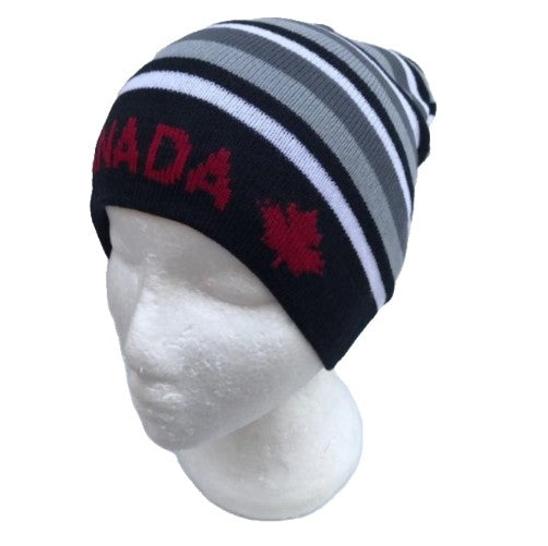 Canadá Bandera Canadiense Blanco Hoja de Arce Rojo Unisex Gorro de Esquí Gorros Tuque