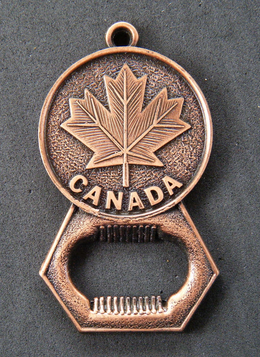 CANADA CANADIAN MAPLE LEAF PROVINCES SOUVENIR BOTTLE OPENER