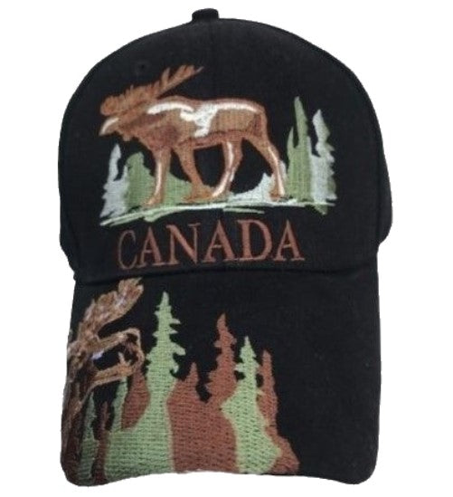 Canada Canadian Moose Embroidered Baseball Cap Hat