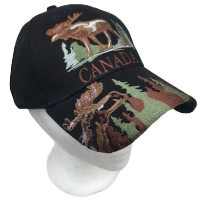 Canada Canadian Moose Embroidered Baseball Cap Hat