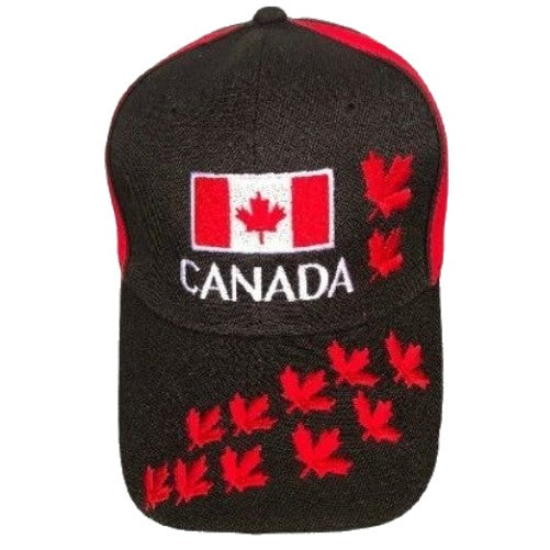 CANADA FLAG BASEBALL BALL HAT CAP MAPLE LEAF LEAVES CASQUETTE