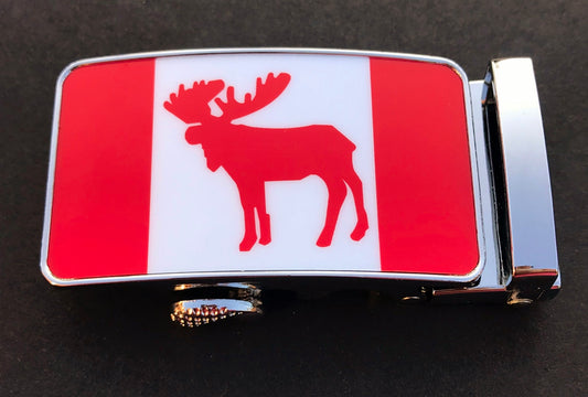 Canada Moose Men's Elegant Dressy Flag Belt Buckle