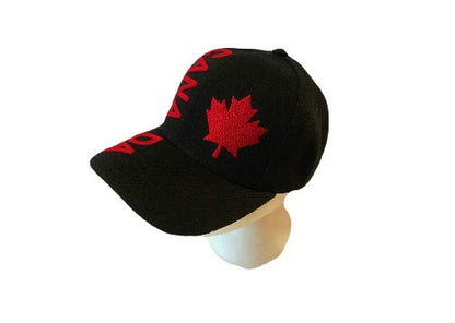 Gorra de béisbol con bandera de Canadá, hoja de arce roja