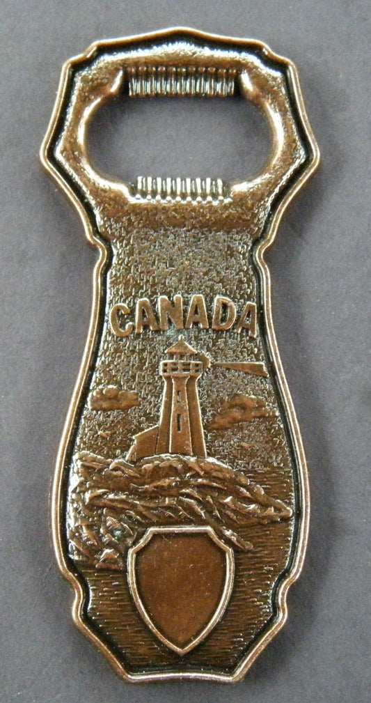 CANADA LIGHT HOUSE SOUVENIR METAL BOTTLE OPENER