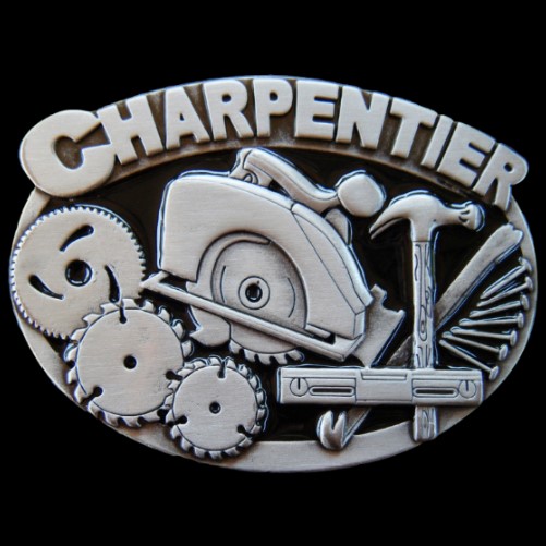 Charpentier French Carpenter Handsaw Belt Buckle