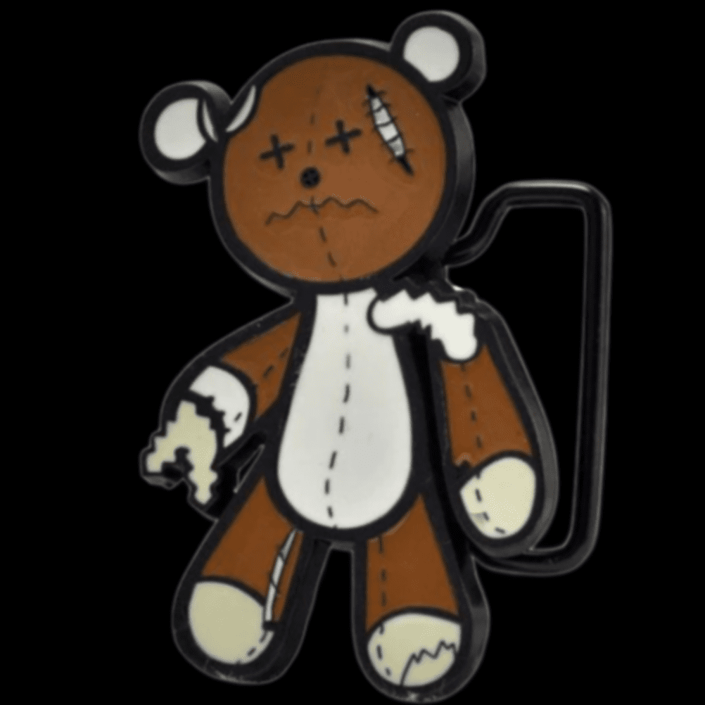 Bear Battered Teddy Fun Animal Belt Buckle