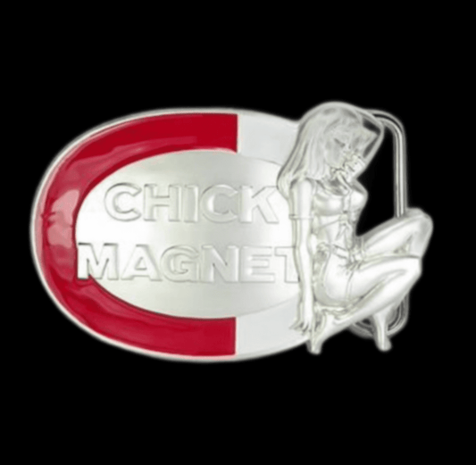 Belt Buckle Chick Magnet Fun Nickname