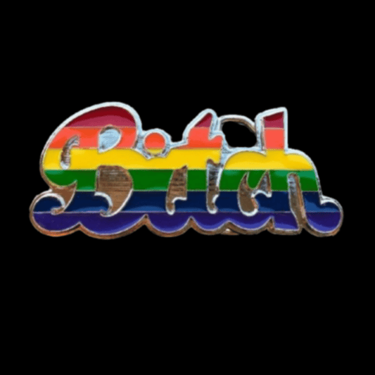 Bitch Rainbow LGBT Gay Pride Flag Cool Humor Belt Buckle