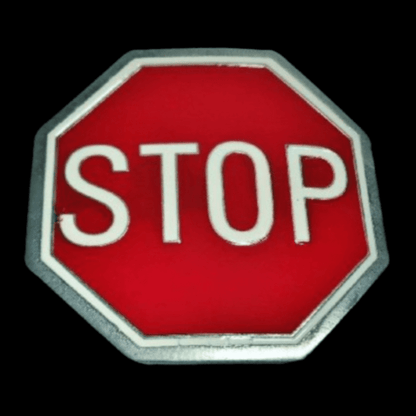 Stop Road Street Sign Novelty Belt Buckle New Buckles