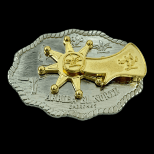 Boot Spinning Spurs Far West Western Belt Buckle