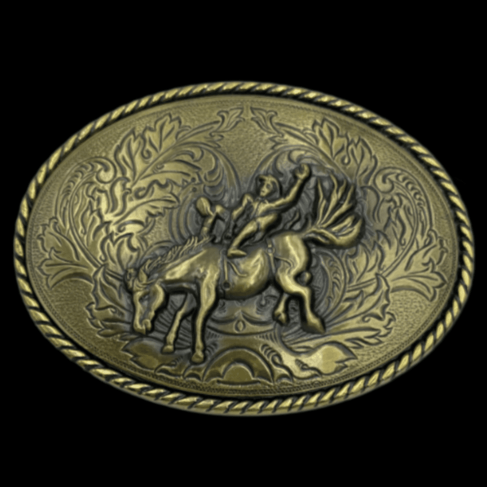 Cowboy Cowgirl Rodeo Horse Western Belt Buckle – Cool Buckles Shop ...