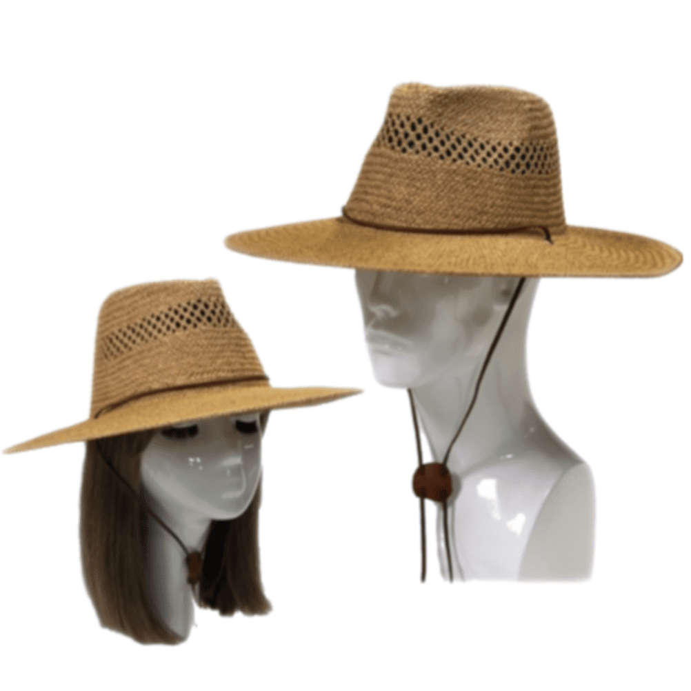 Sombrero unisex con ventilación de paja para concierto de Cowboy Cowgirl Western Rodeo Ranch