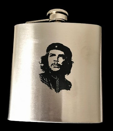 Che Guevara Pic Cuba 3 Oz Liquor Flask Buckle Rock Shows Parties
