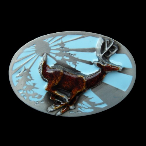 Belt Buckle Deer Big Game Hunter