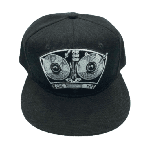 DJ Turntables ajustable talla única para todos los sombreros de gorra bordada de béisbol