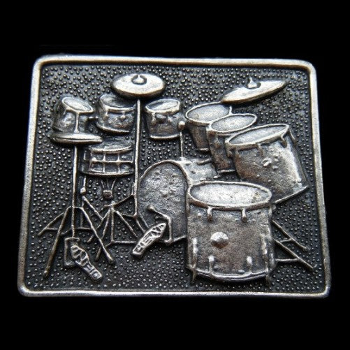 Drum Set Music Musical Instrument Belt Buckle Buckles Boucle De Ceinture