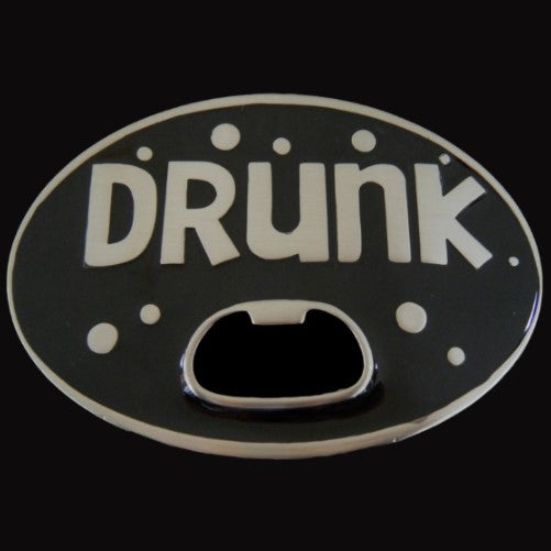 Drunk Booze Bar Party Bottle Opener Fun Cool Belt Buckle