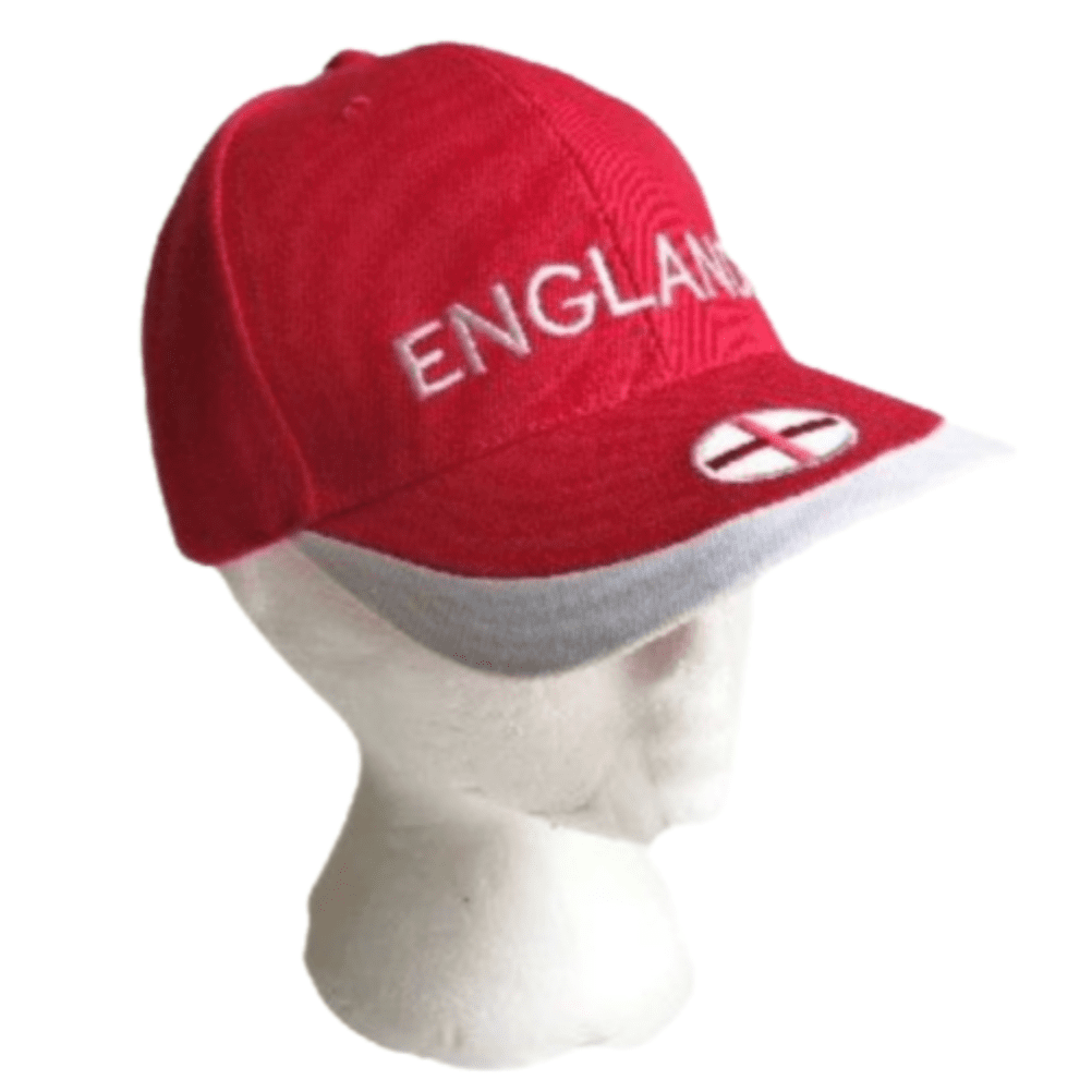 Bandera de Inglaterra Reino Unido Fútbol británico Todos los deportes Base Home Run Bate de béisbol Jugadores Gorra