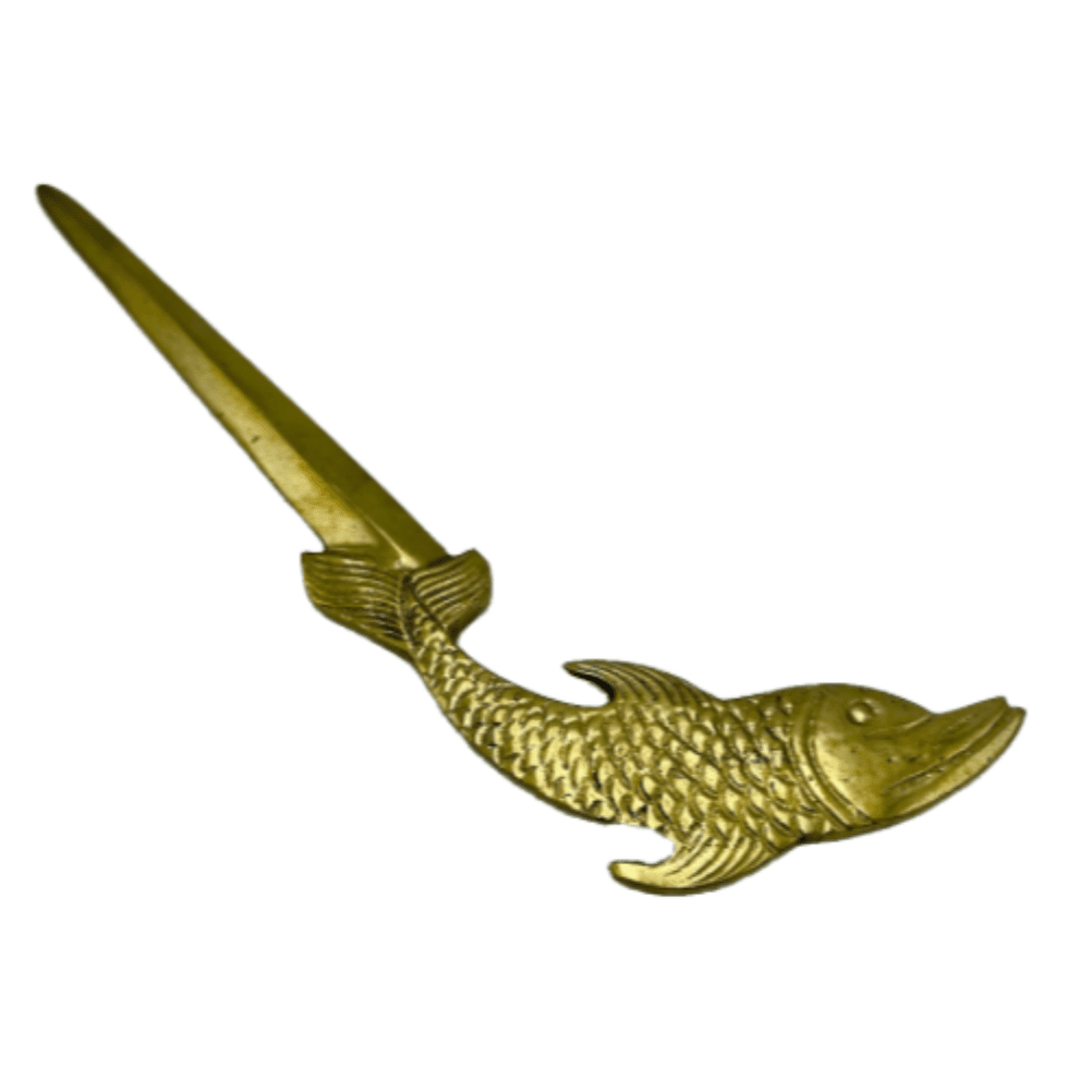 FISH FISHING  BRASS LETTER OPENERS