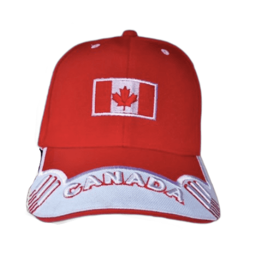 Flag Soccer  Baseball Hat Cap Red Maple Leaf